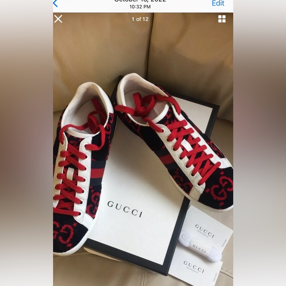 GUCCI VELVET GG SPONGE SIZE G 39 / US 9 WOMEN’S… EXCELLENT CONDITION. - Picture 2 of 15